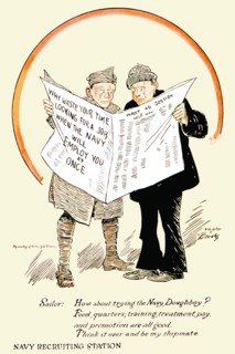 Why waste your time looking for a job when the Navy will employ you at once 1918