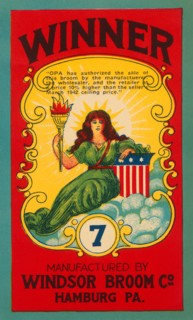 Winner Broom Label