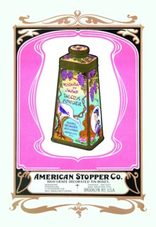 Wisteria of Japan Talcum Powder 1900