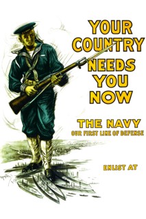 Your country needs you now - The Navy, our first line of defense 1917