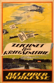 Zeichnet 8te Kriegsanleihe bei Eurer Sparkasse;  Subscribe to the 8th War Loan at your savings bank. 1918