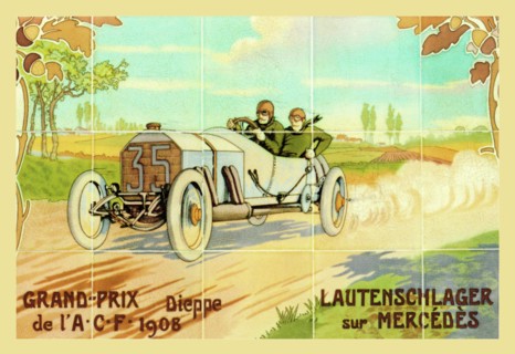 Grand-Prix: Lautenschlager sur Mercedes 1900