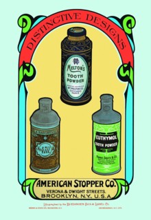 Distinctive Designs for Tooth Powders 1900