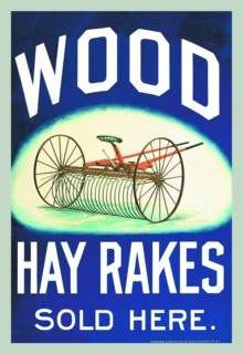 Wood Hay Rakes Sold Here