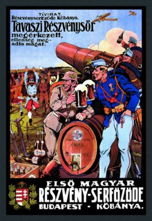 Beer from the Spring Hops has Arrived - The Enemy is Surrendering 1914