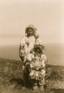 Duck-skin parkas, Nunivak 1929