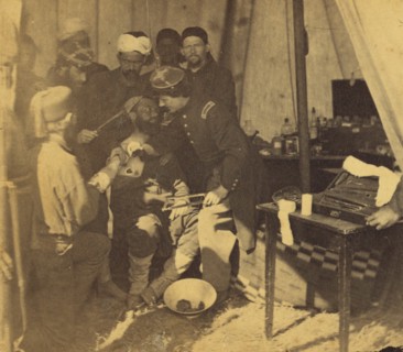 George Stacy, Hospital scene at Fortress Monroe, Va. 1861