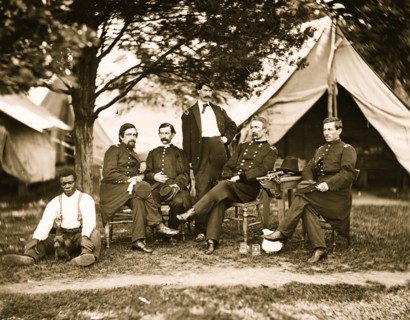 Washington, District of Columbia]. Gen. Napoleon Bonaparte McLaughlen and staff 1865
