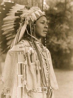 Youth in holiday costume-Umatilla 1910