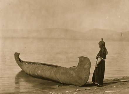 On the shore of the lake 1910