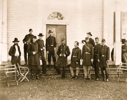 Major General Geo. G. Meade and staff 1863