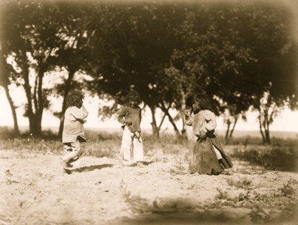 Child life, the cotton woods--Navaho 1905