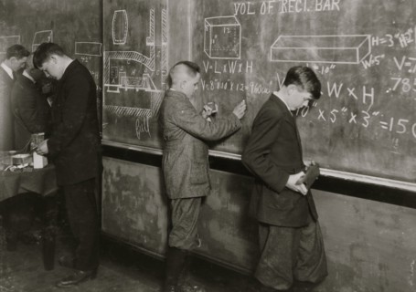 Vocational Printing. Math. class. 1916