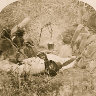 Winnebago camp scene 1870