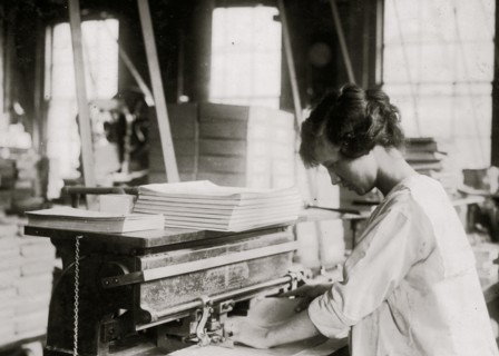Stamping labels. Boston Index Card Co.,  1917