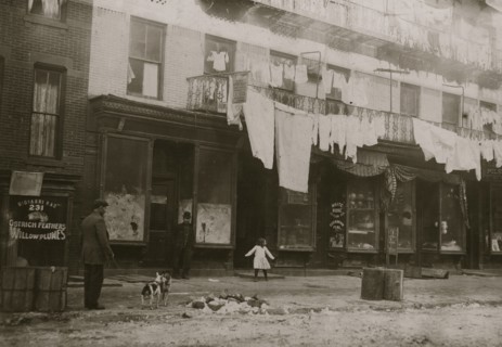 Rent sign states that these are "Eleganti Apartment." License was recently revoked  1912