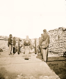 A parrot gun trained on Sumter 1864