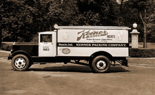 Keener Brand Meets, Kuhner Packing  Co. Delivery Truck