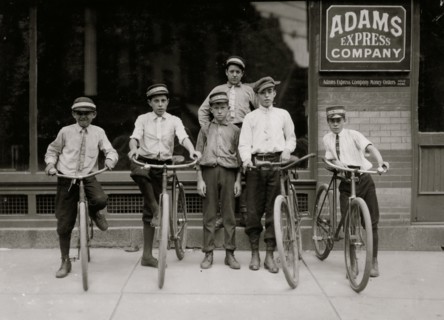 A typical group of Postal Messengers in Norfolk, Va.  1911