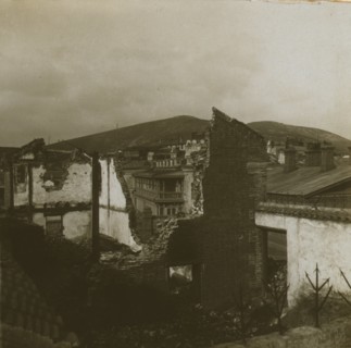 Abandoned palace of Viceroy Alexieff, destroyed by Japanese shells - Port Arthur 1905