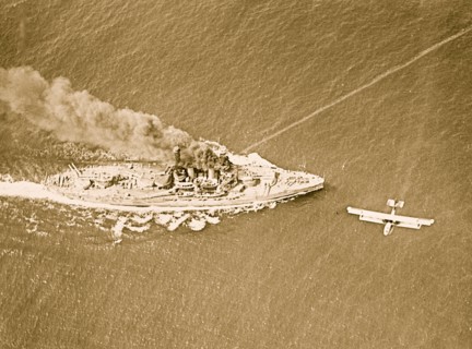 Aerial Photo with Plane overhead taken from Above