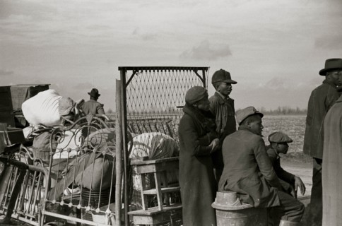 African American Evicted sharecroppers along Highway 60, New Madrid County, Missouri 1939