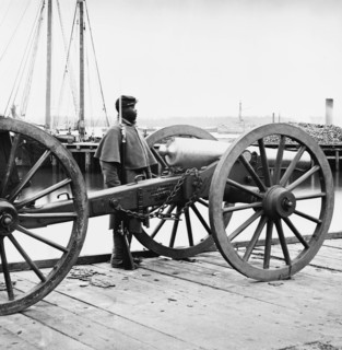 African American soldier Guards Artillery in the Civil War 1862