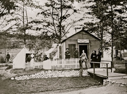 Alexandria, Virginia. Sanitary Commission lodge. Convalescent 1863