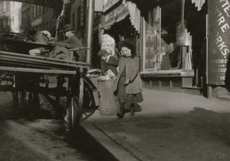 Among Ash Barrels. Garbage Gleaners.  1909