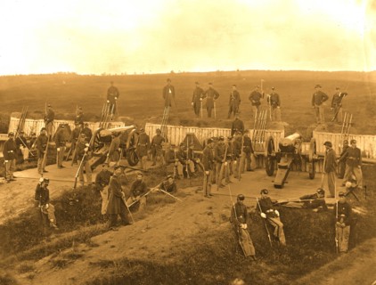Arlington, Va. Company F, 2d New York Artillery at Fort C.F. Smith 1863