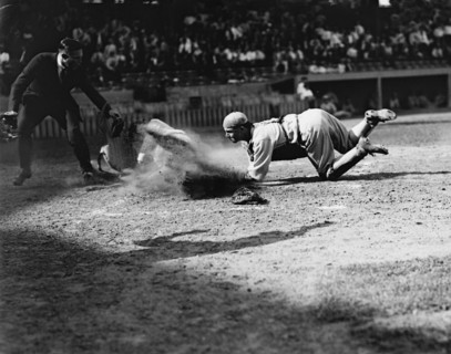 Safe at Home Plate 1925