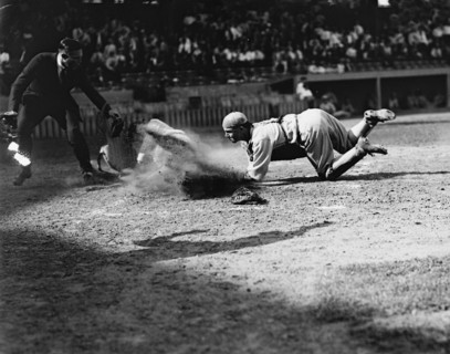 Safe at Home Plate 1925