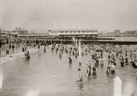 Bathing at Brighton Beach, Brooklyn