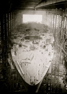 Battleship Arkansas under Construction