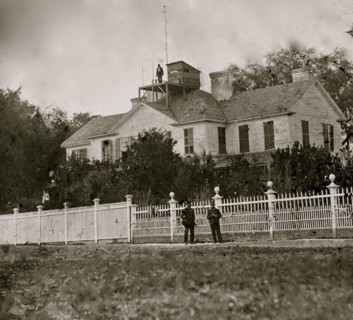Beaufort, South Carolina. Federal signal station. Formerly the home of John G. Barnwell 1862