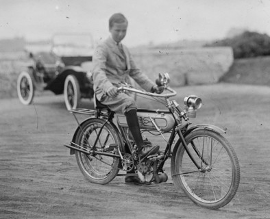 Blair Shaw on Motorcycle