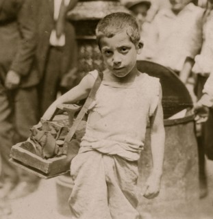 Bootblacks in and around City Hall Park, New York City 1924