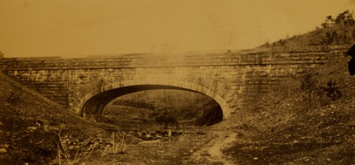 Bridge in the Washington Aqueduct, near Union Arch 1863