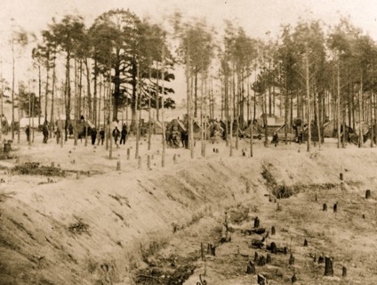 Camp of 27th U.S. Colored Infantry 1863