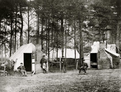 Quarters of Capt. Harry Clinton, Qt. Master. of Provost Marshal Dept., Brandy Station, Virginia 1864