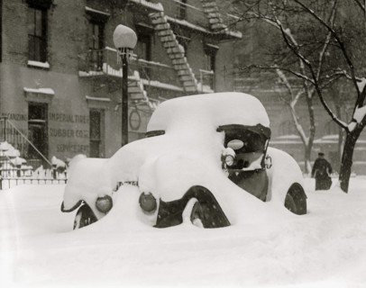 Car Buried as parked on a Washington DC Street during the Blizzard of 1922 1922