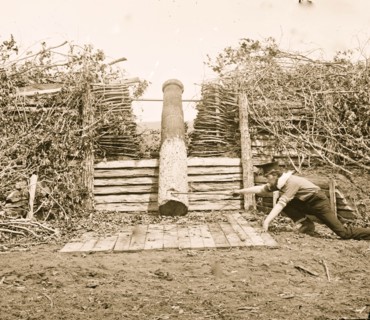 Centreville, Virginia. Quaker gun 1863