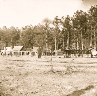 Chapin's Farm, Virginia. Gen. Godfrey Weitzel's headquarters and band of the 18th Corps 1863