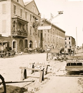 Charleston, S.C. Archibald McLeish's Vulcan Iron Works and other houses on Cumberland Street 1865