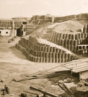 Charleston, South Carolina. Interior view of Fort Sumter 1865