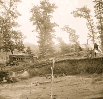 Chattanooga, Tenn., vicinity. Blockhouse on the Nashville & Chattanooga Railroad 1863