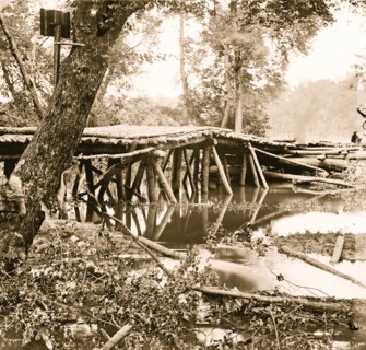 Military bridge across the Chickahominy 1863