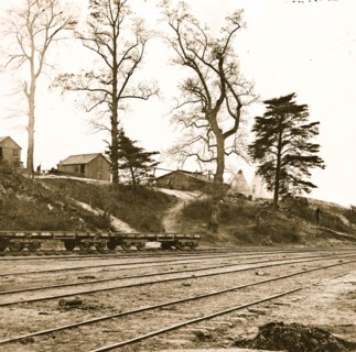 City Point, Virginia. Military railroad
