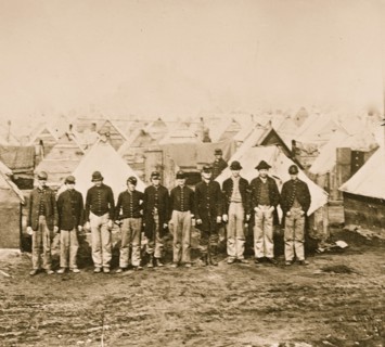 City Point, Virginia. Soldiers winter quarters. Inside first line of fortifications 1863