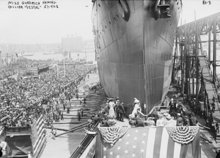 Collier Vestel Launched with Bottle of Wine 1908